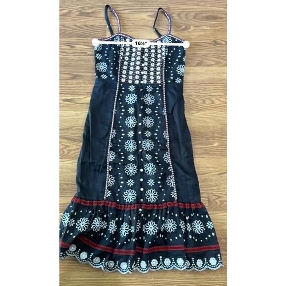 Veronica Beard black Giuliana Beaded Linen Dress size 6 ( small) - Picture 6 of 14